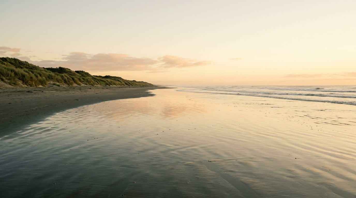 Calm coastal beach representing a fresh start in your career